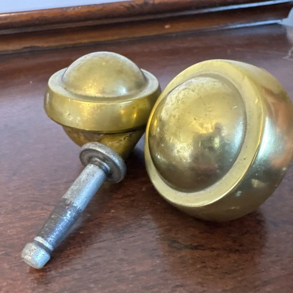 2 ~Vintage Shepherd Brass Ball Caster Wheels 2.5